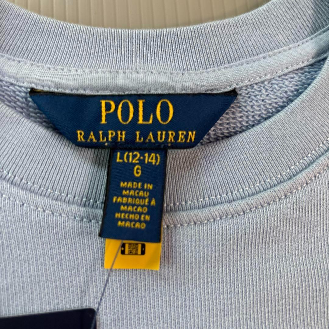 ラスト１　2025今期ラルフローレン ポロベア　ガールズL150　トレーナー
