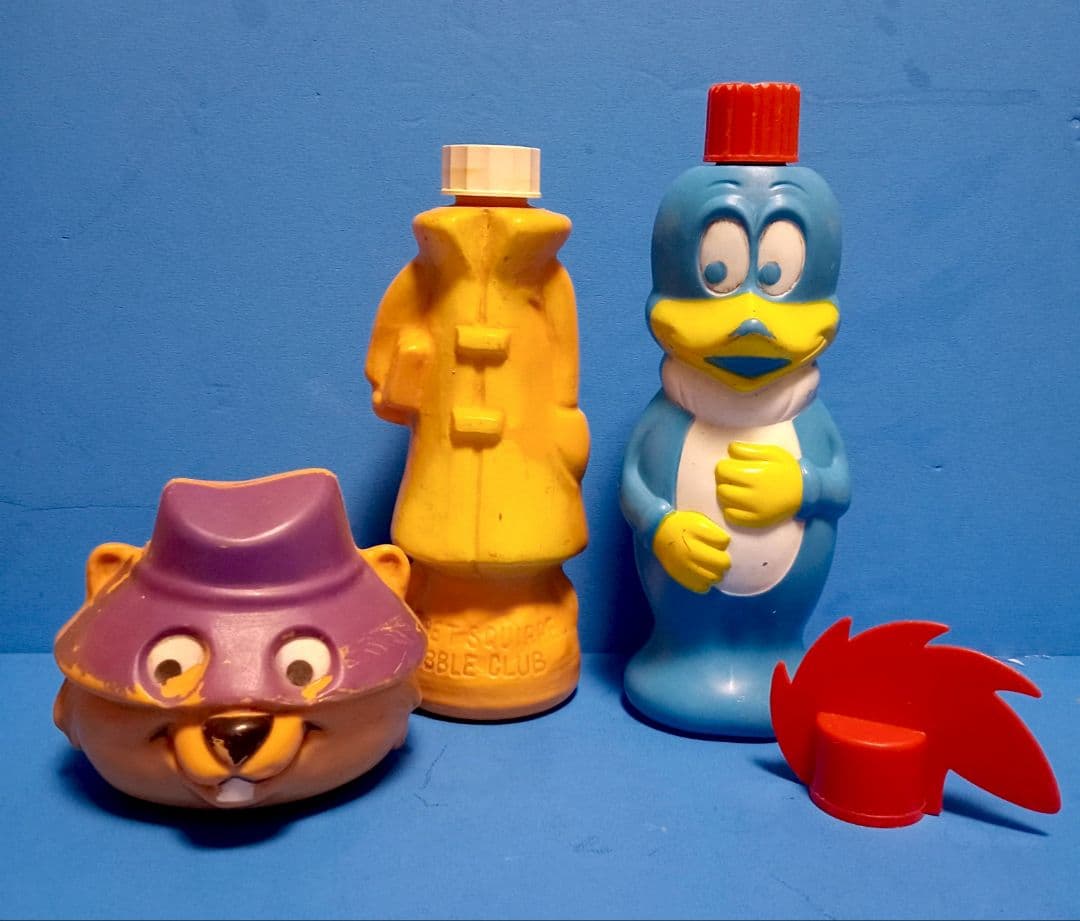 1960s 米国ビンテージソーキー ソープボトル×２秘密探偵クルクル、他