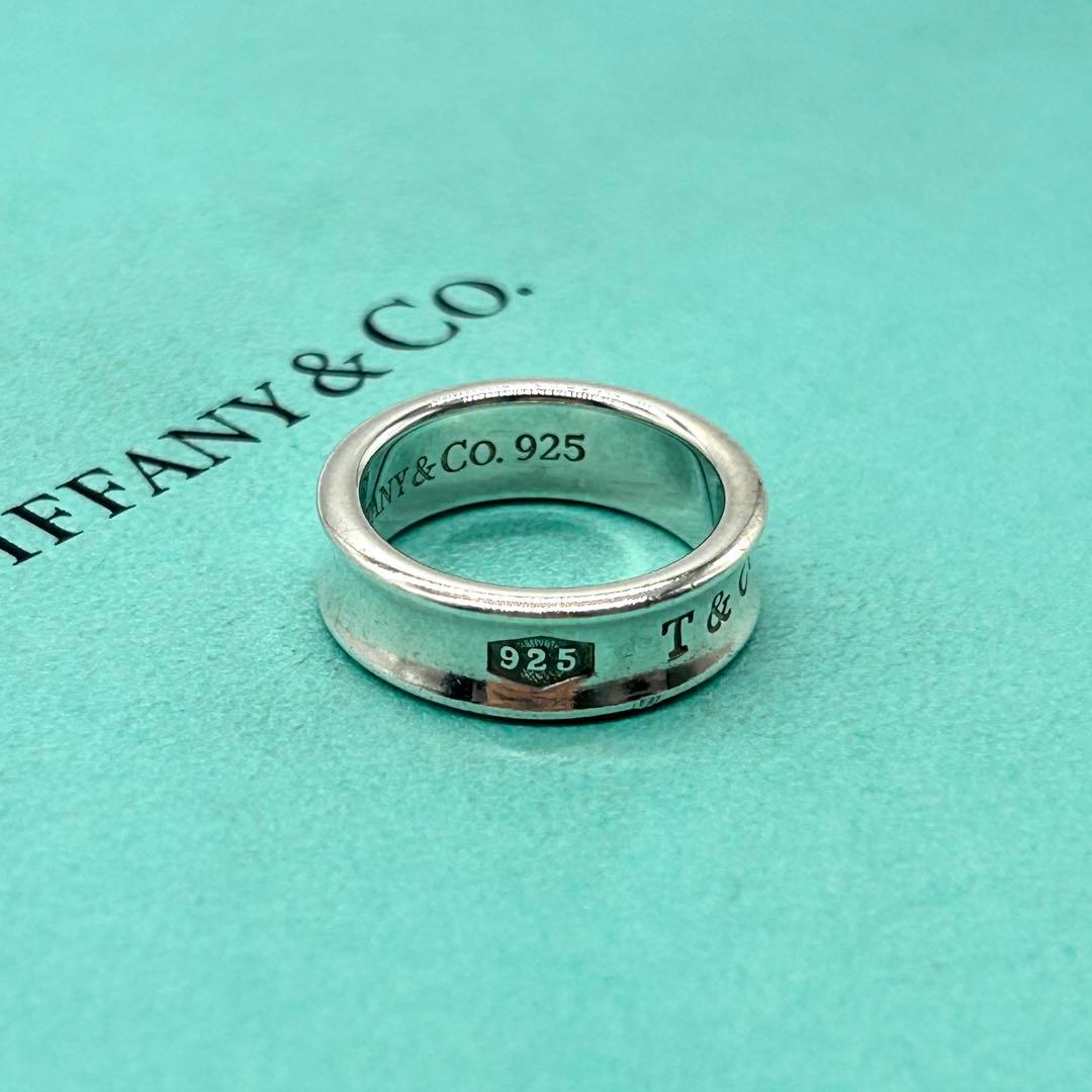 ティファニー　ナロー　1837 リング　約15号　シルバー　925 私的刻印あり