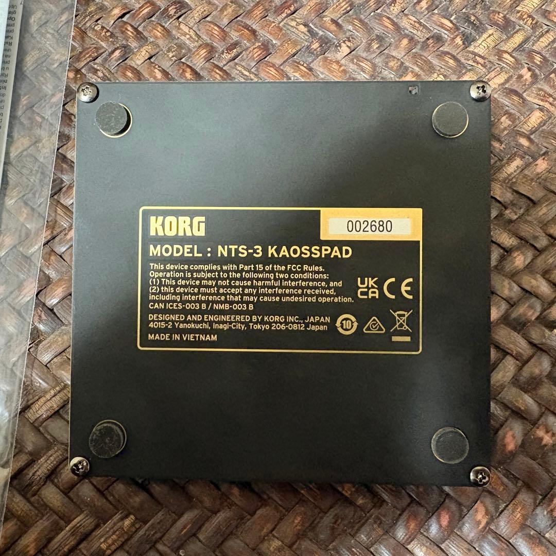 KORG NTS-3 KAOSSPAD エフェクトコントローラー DJプレイ
