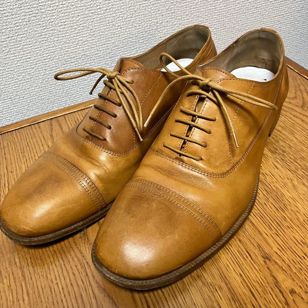 メゾンマルタンマルジェラ　レザー ストレートチップ ドレスシューズ　28cm