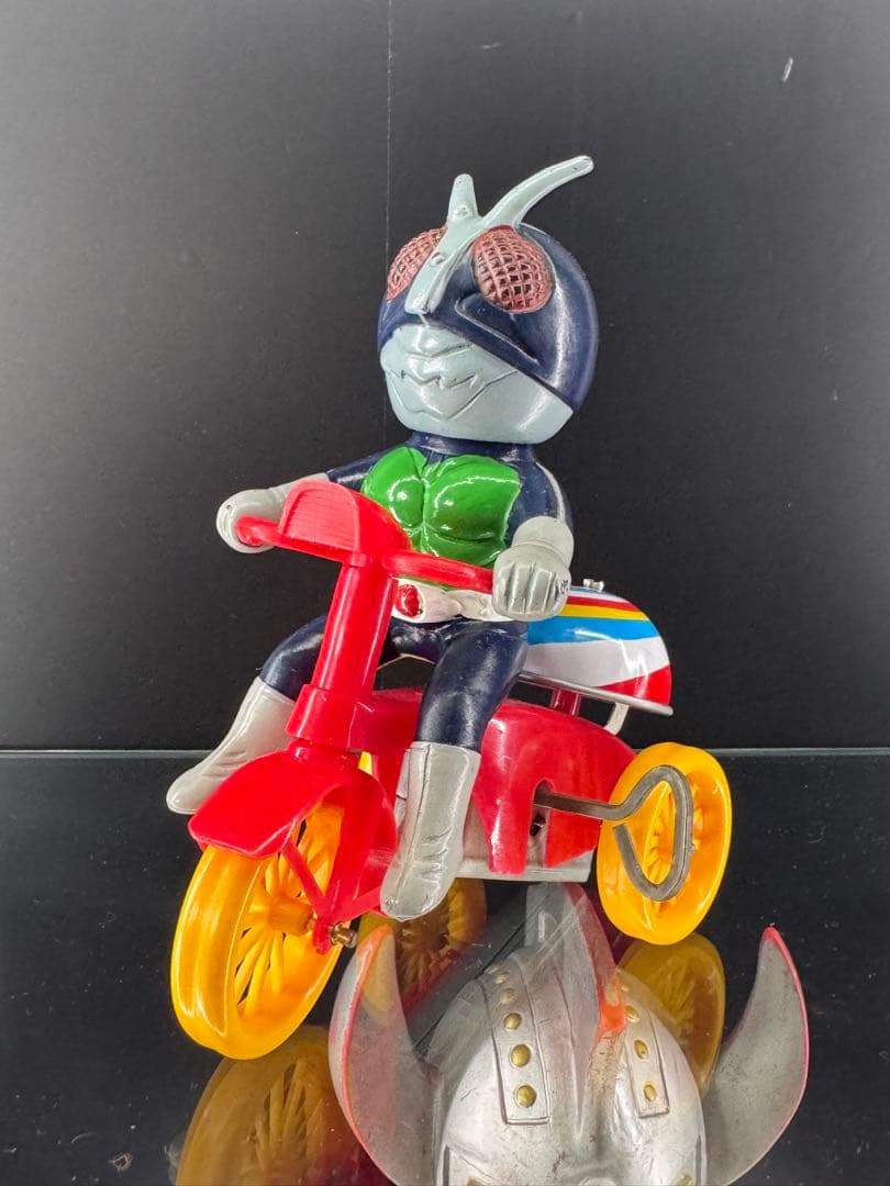 【当時物】仮面ライダー 三輪車 マスダヤ 増田屋旧バンダイ パチソフビ 無版権