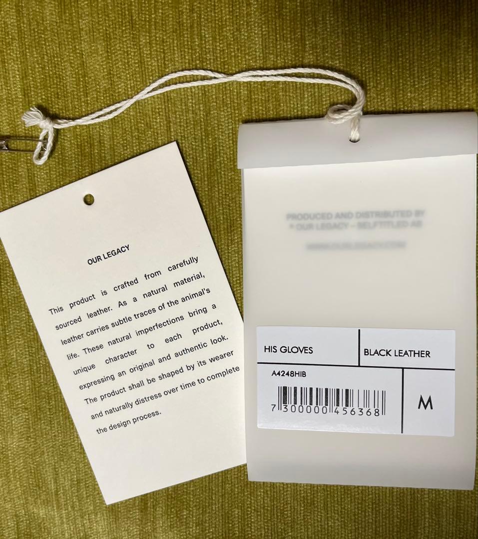 OUR LEGACY レザーグローブ M