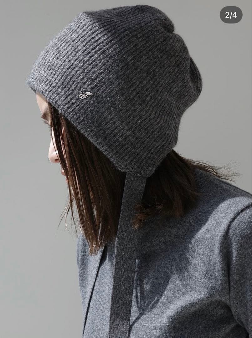 新品⚪️ENTWURFEIN＜エントワフェイン＞ ニットキャップ