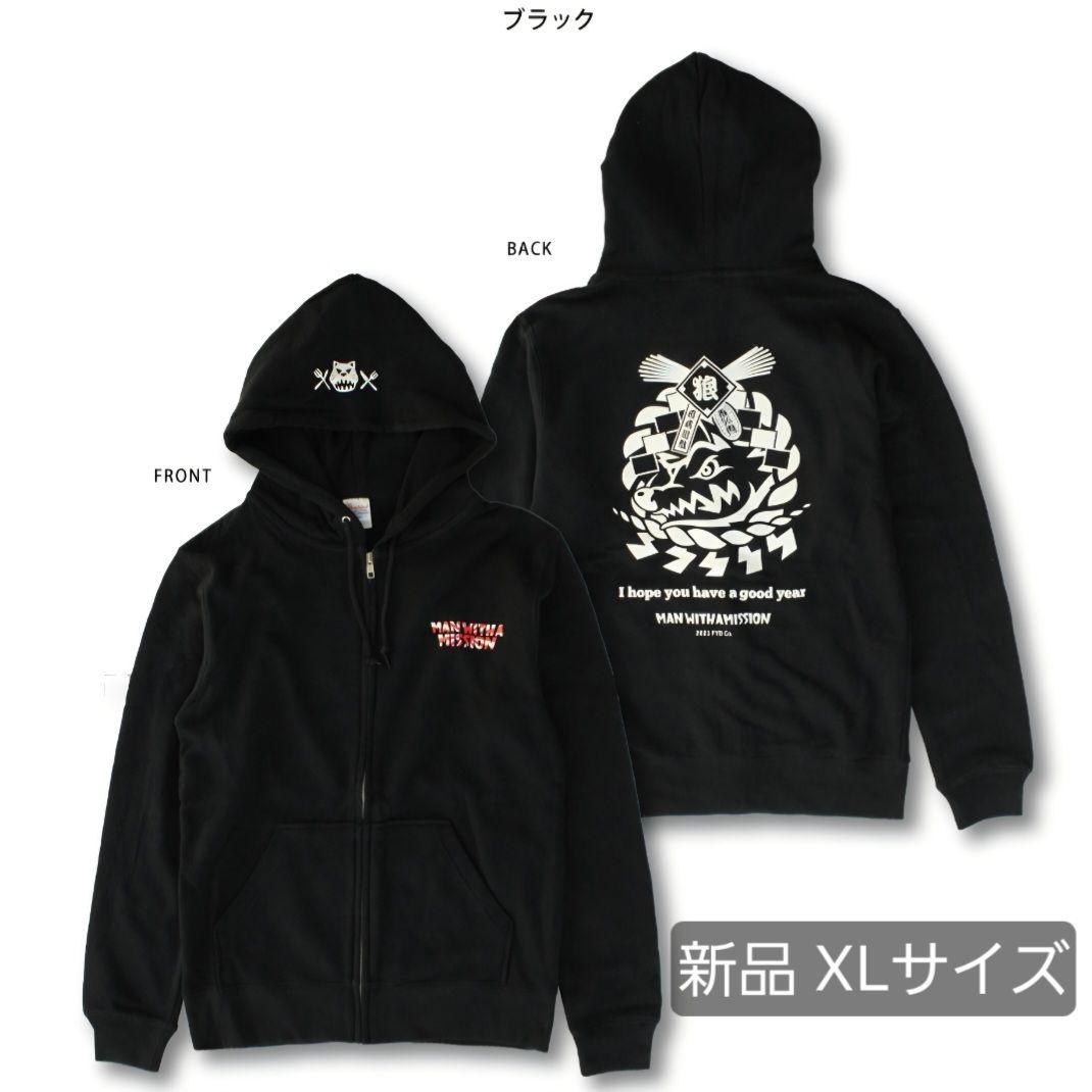MAN WITH A MISSION 初日の出ロゴパーカー しめ飾り XLサイズ