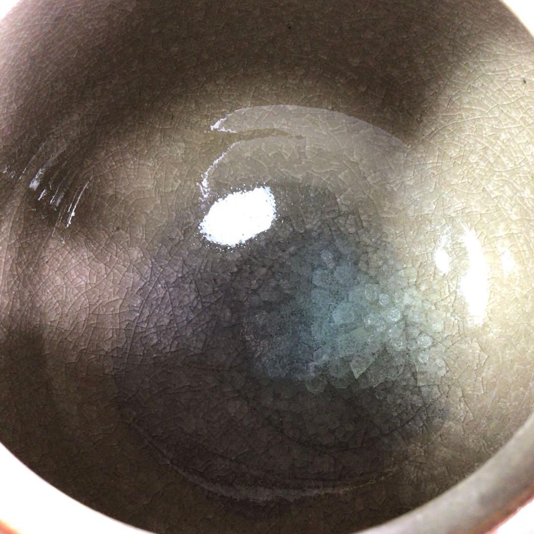 Ｐ８８９　水指　『粟田焼』『伊東陶山造』　木箱　茶道具