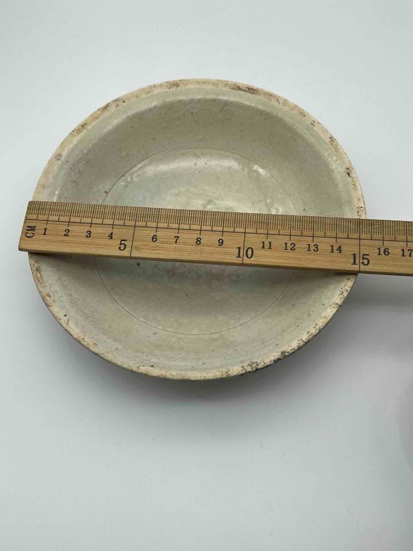 北宋時代　青白磁刻花皿 盞　景徳鎮　唐物　影青 古賞物(E-90)