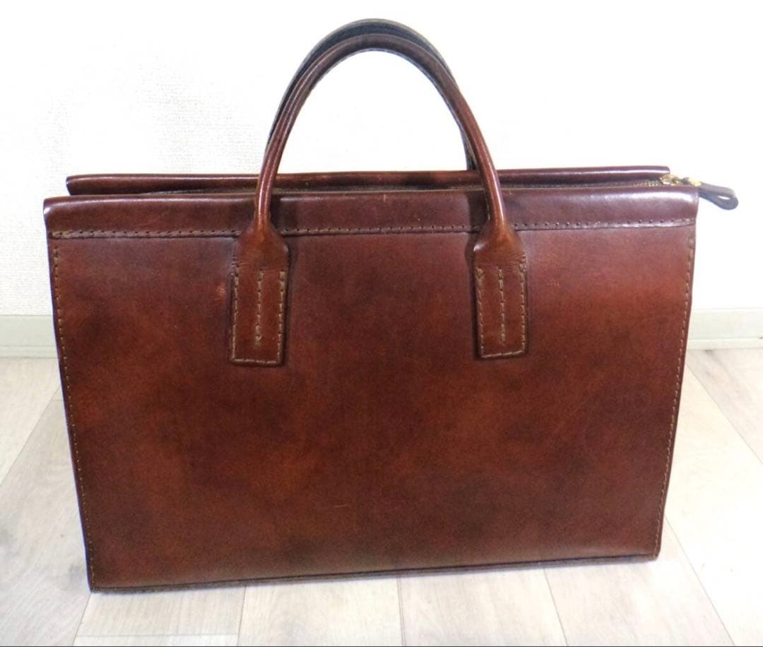 HERZ ヘルツ　２本手　ビジネスバッグ　ブラウン