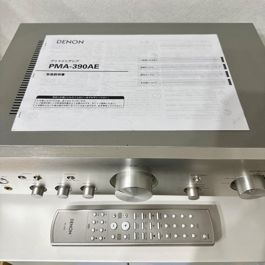 最安値 美品 DENON デノン PMA-390AE プリメインアンプ　セット