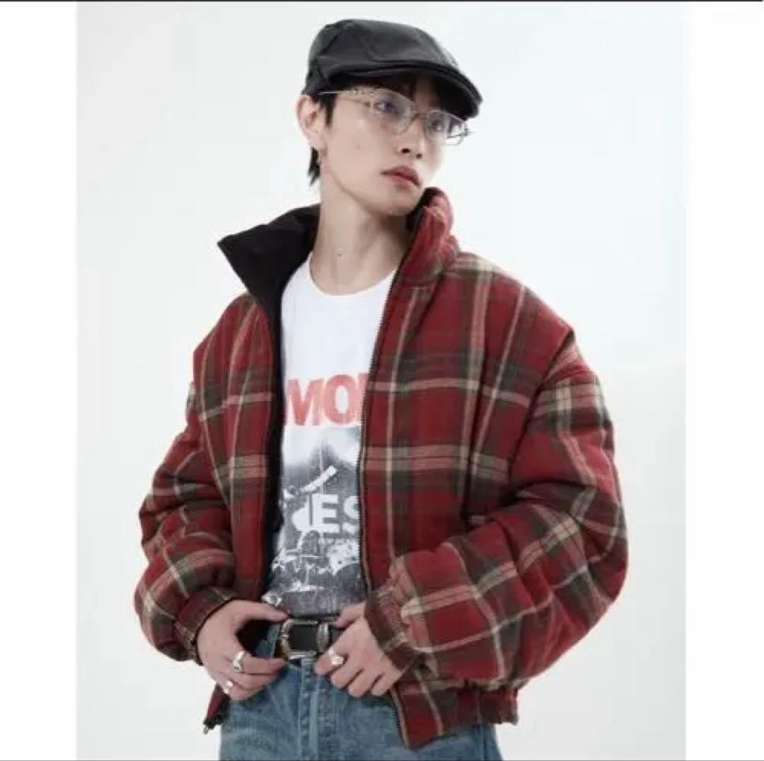 リバーシブルチェックアウター 地底人オンライン