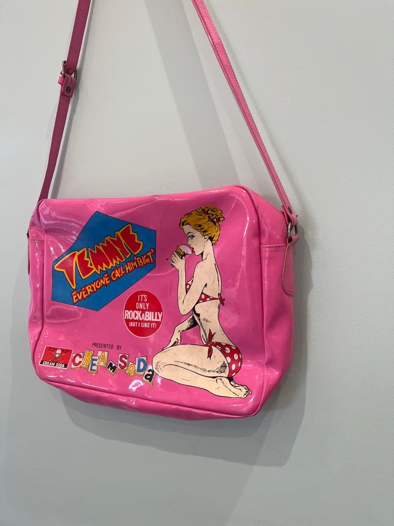 クリームソーダ　cream soda 80s 当時　ブラックキャッツ　バッグ