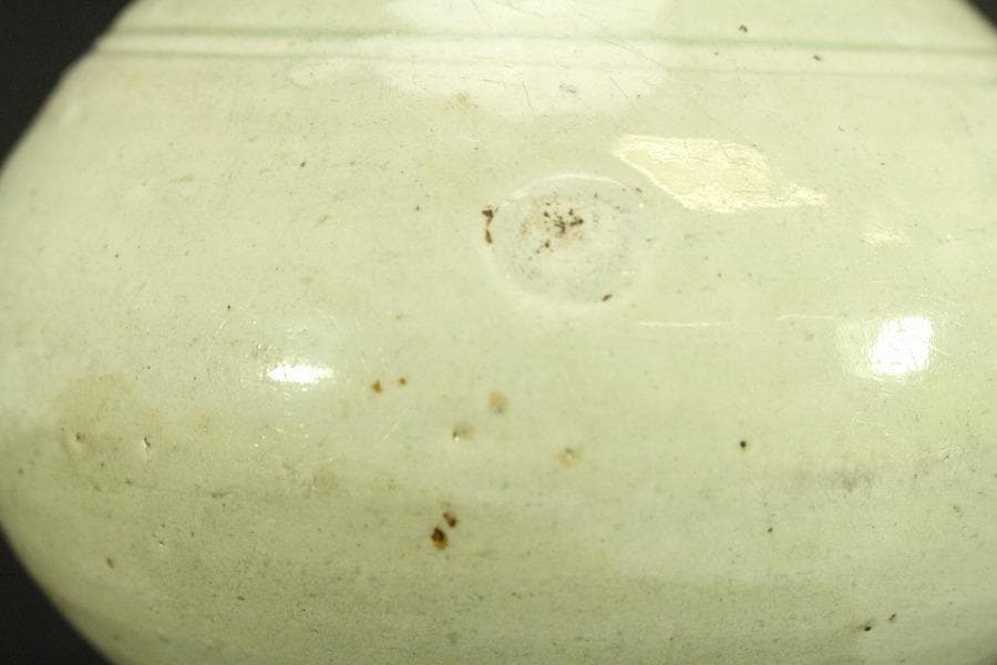 中国美術 青白磁 瓶 時代物(A446)