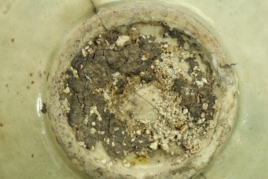 中国美術 青白磁 瓶 時代物(A446)