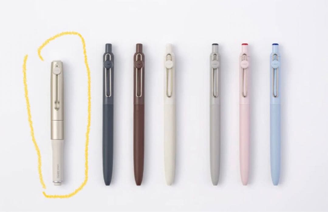 12月新発売！uniball ZENTO シグ二チャー0.7シャンパンゴールド