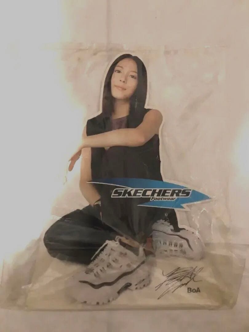 非売品BoA　レア新品未使用サイン入り POPスタンド　skechers