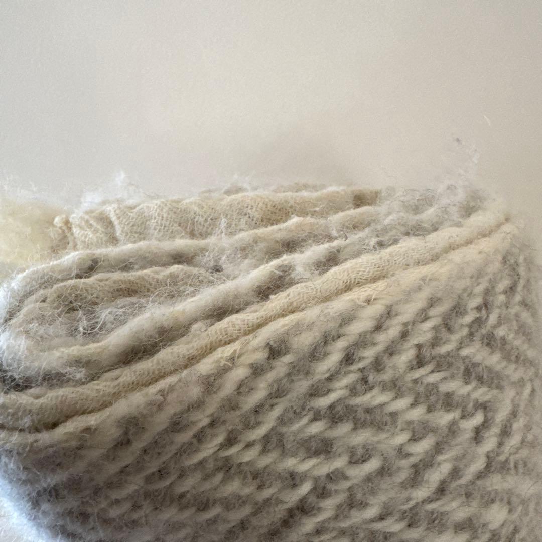 プリスティン　ウールアルパカ 二重織　ストール オーガニックコットン