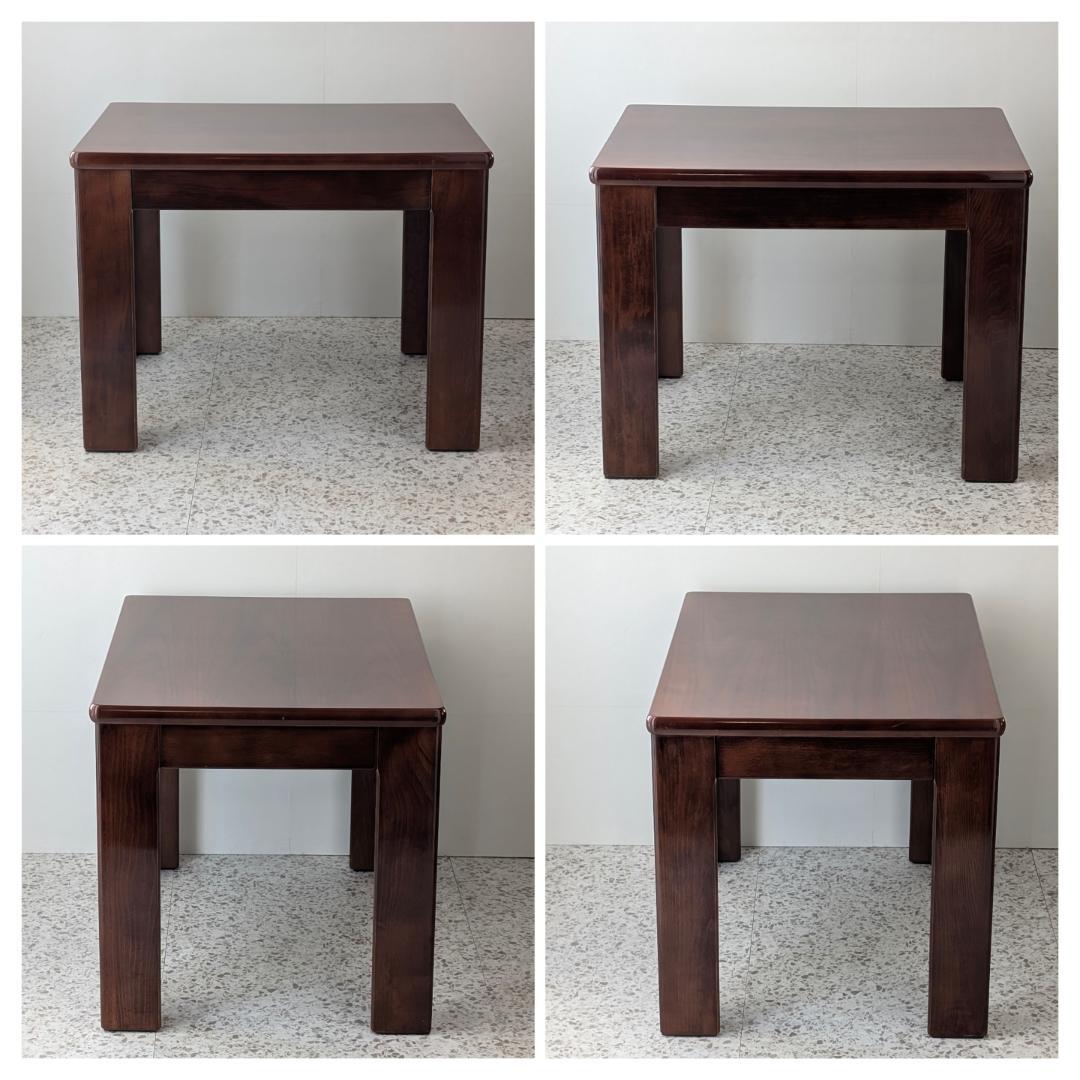 80s ビンテージ ウッド リビングテーブル ミッドセンチュリー 北欧 ブラウン