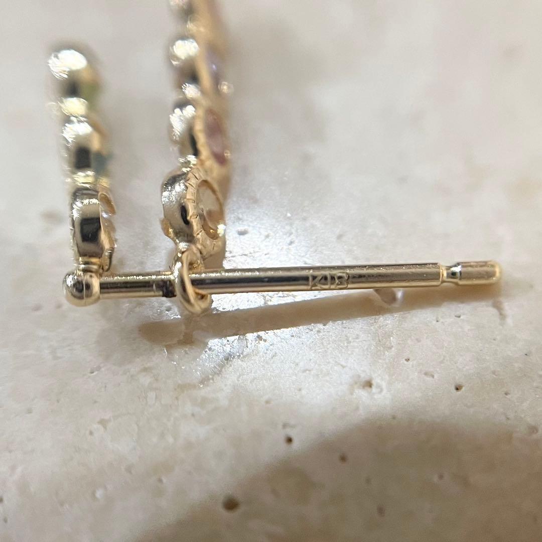 K18 アミュレット　天然石　レインボーカラー　ピアス　専用ページ