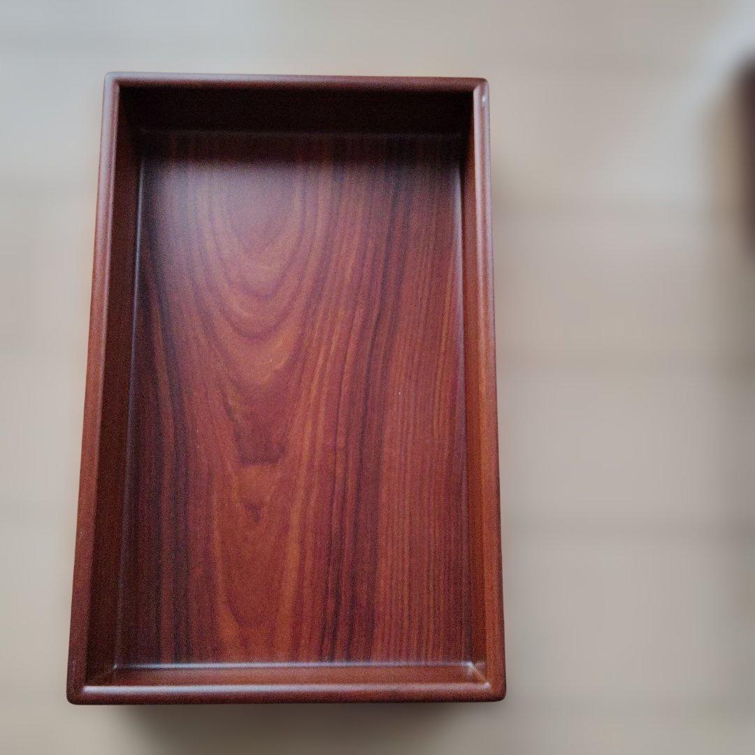 遼雨　本紫檀文章箱　総無垢