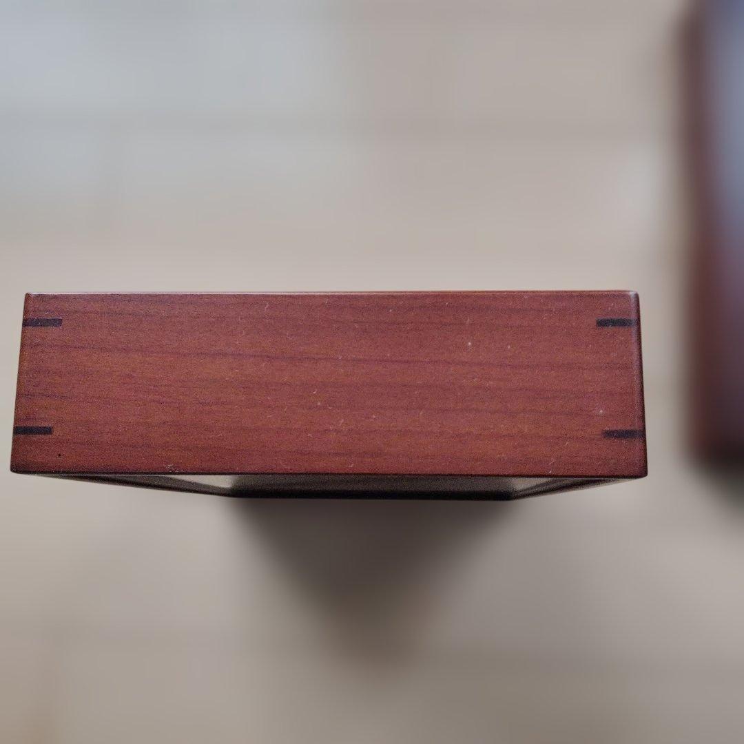 遼雨　本紫檀文章箱　総無垢