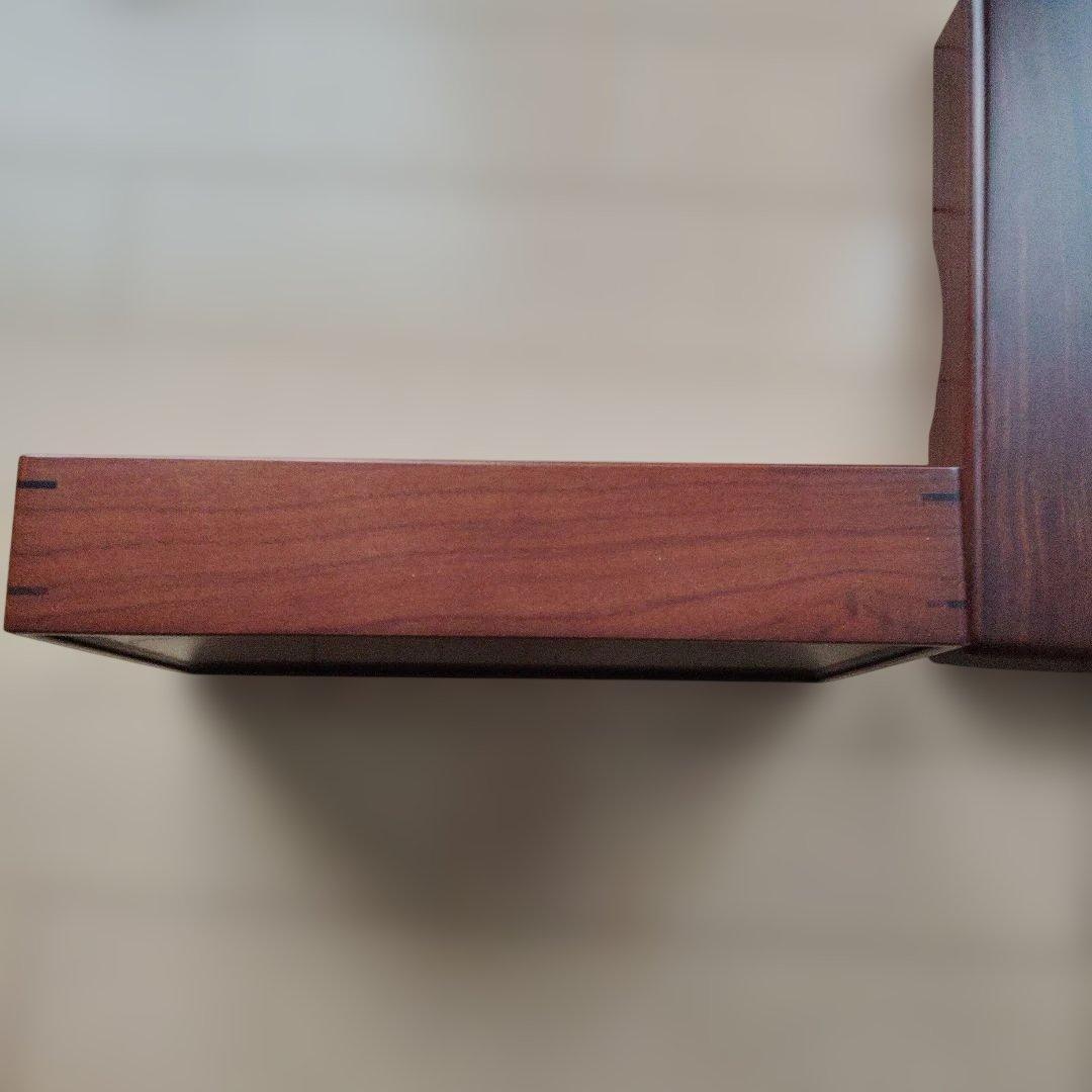 遼雨　本紫檀文章箱　総無垢