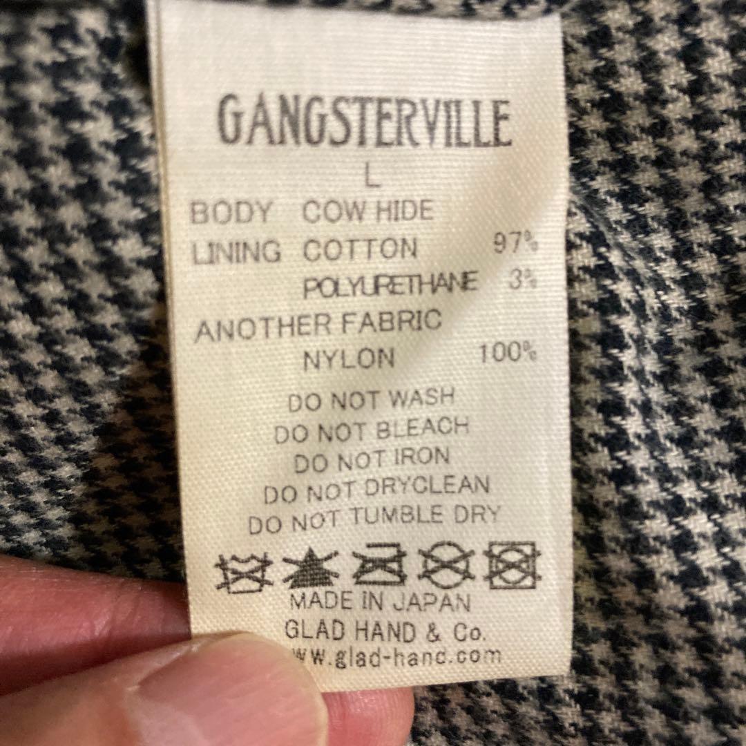 新品未使用　タグ付き　GANGSTERVILLE ダブルライダースジャケット