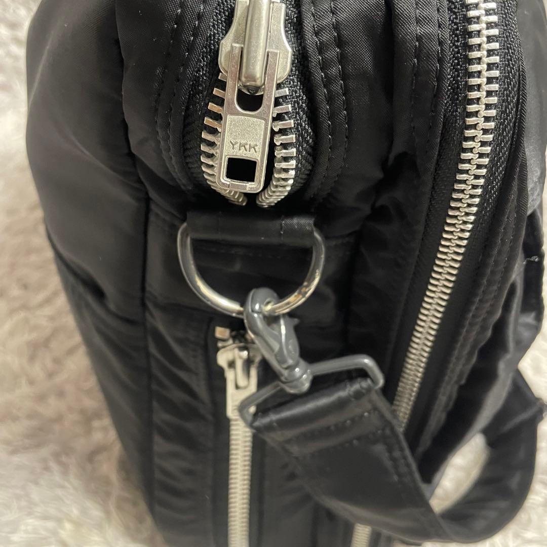 極美品　ポーター タンカー 2way 2層式 拡張可 ブリーフケース 黒 A4