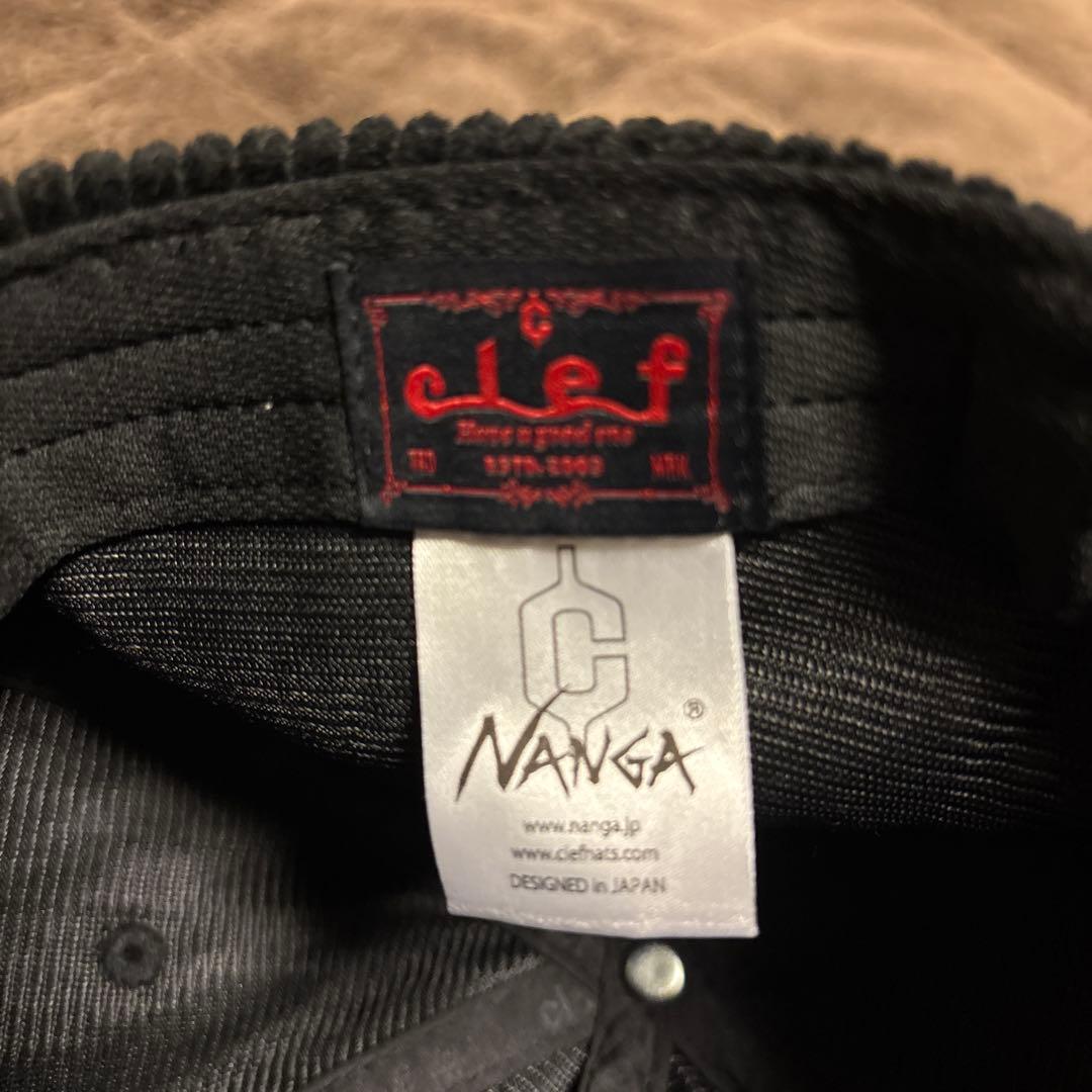 【NANGA × Clef】コラボレーション コーディ ビーキャップ　ブラック