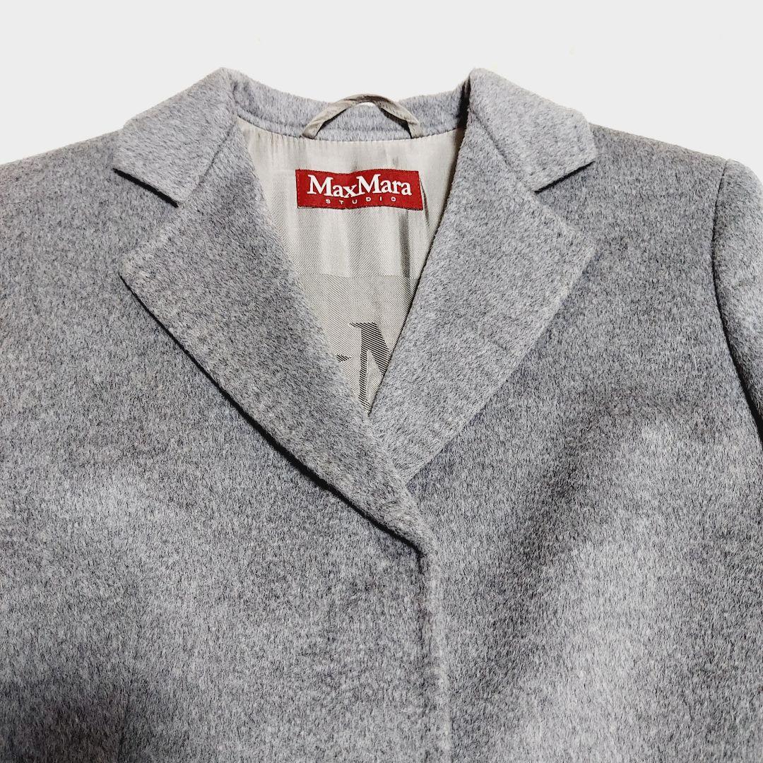 Max Mara Studio チェスターコート ウール 36 S グレー