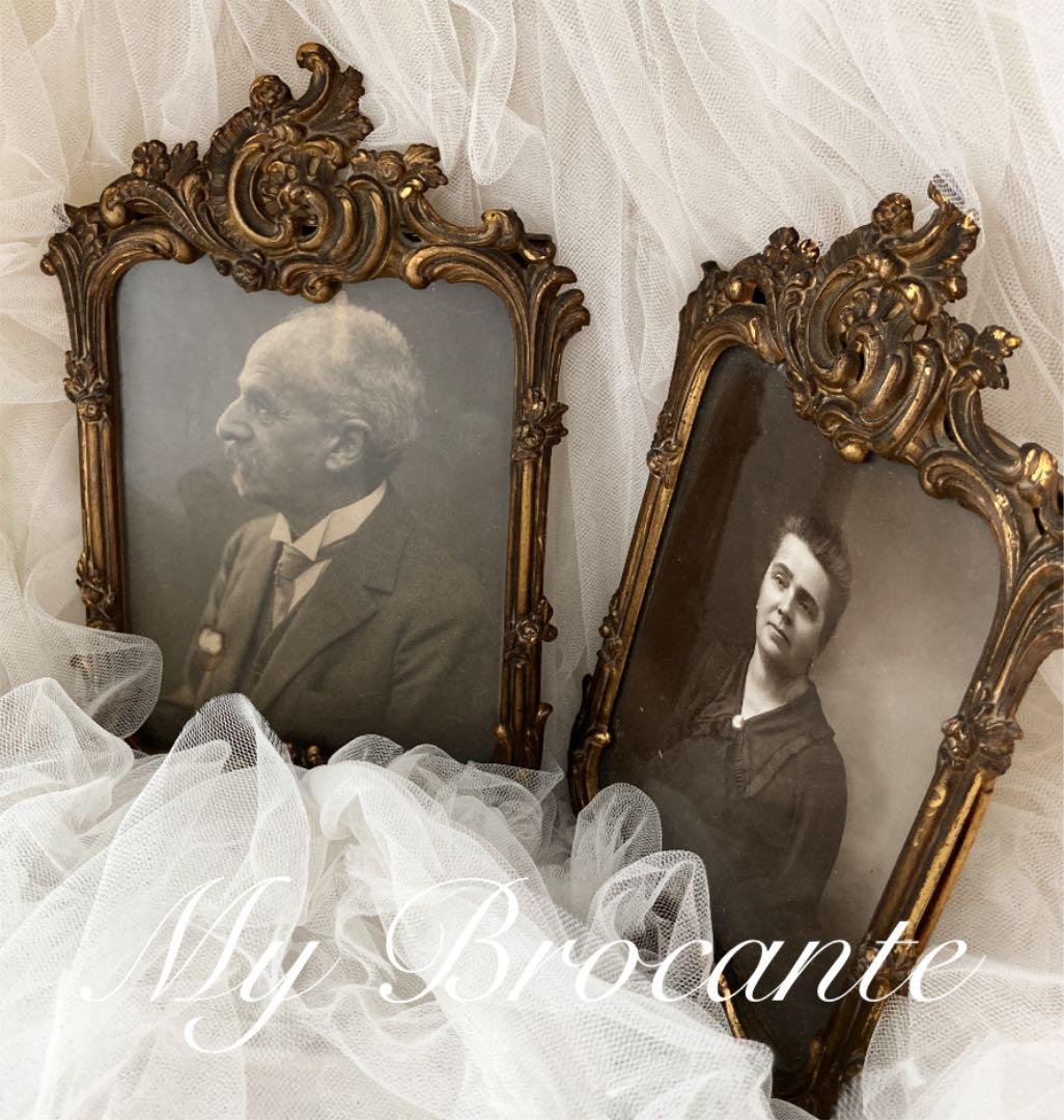 アンティーク雑貨 French l rocaille photo frame.