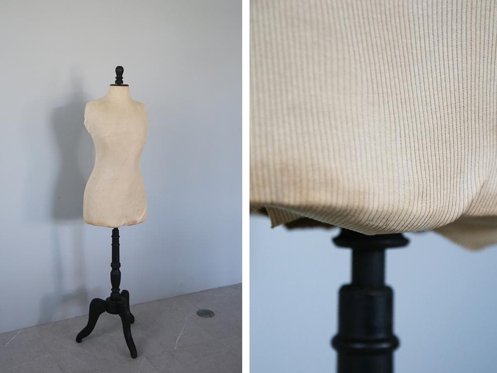 フランスアンティーク木製レディーストルソー/女性ボディ/マネキン(90-124)