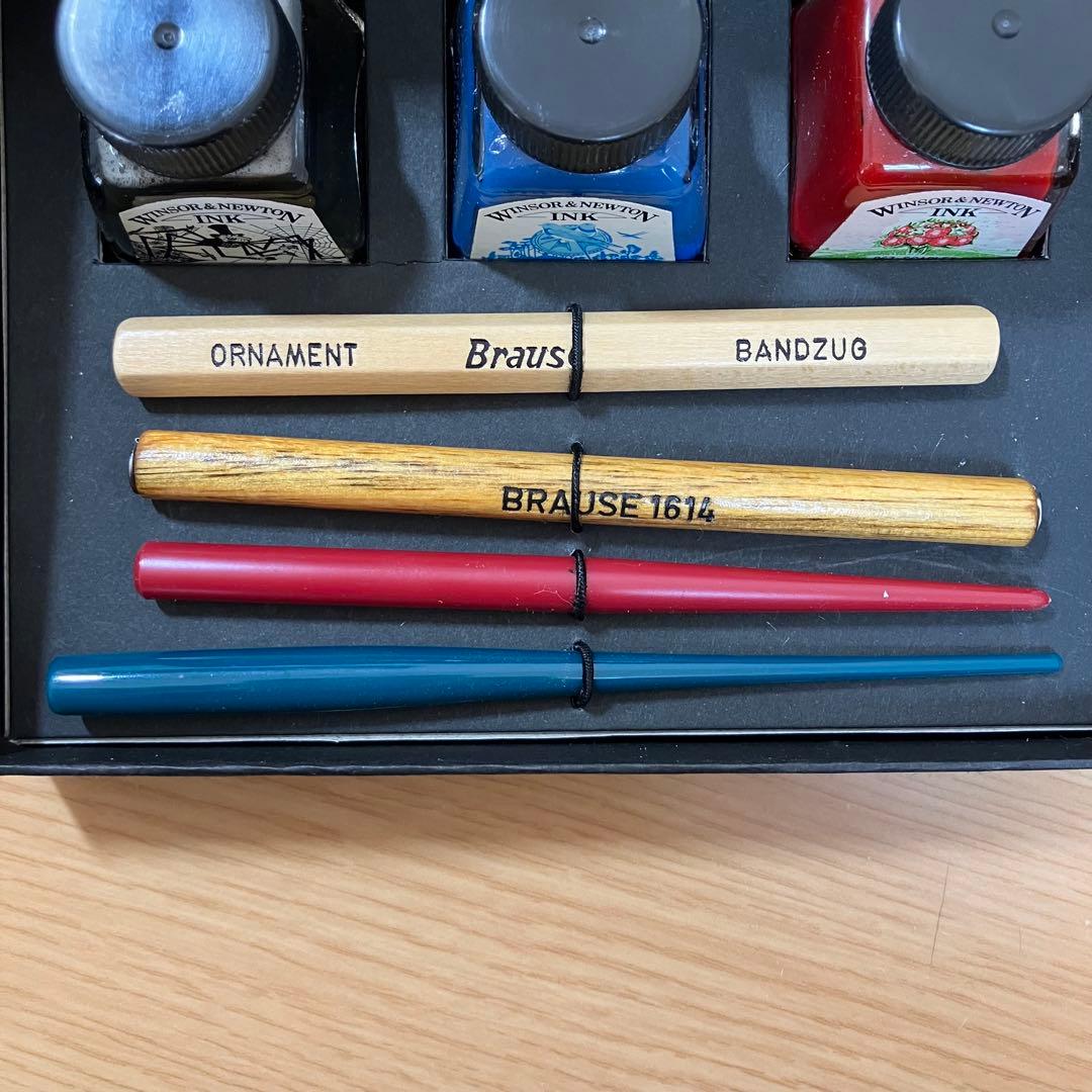 【希少】未使用　Brause ブラウゼ 万年筆　1セット　ペン先・ペン軸・インク
