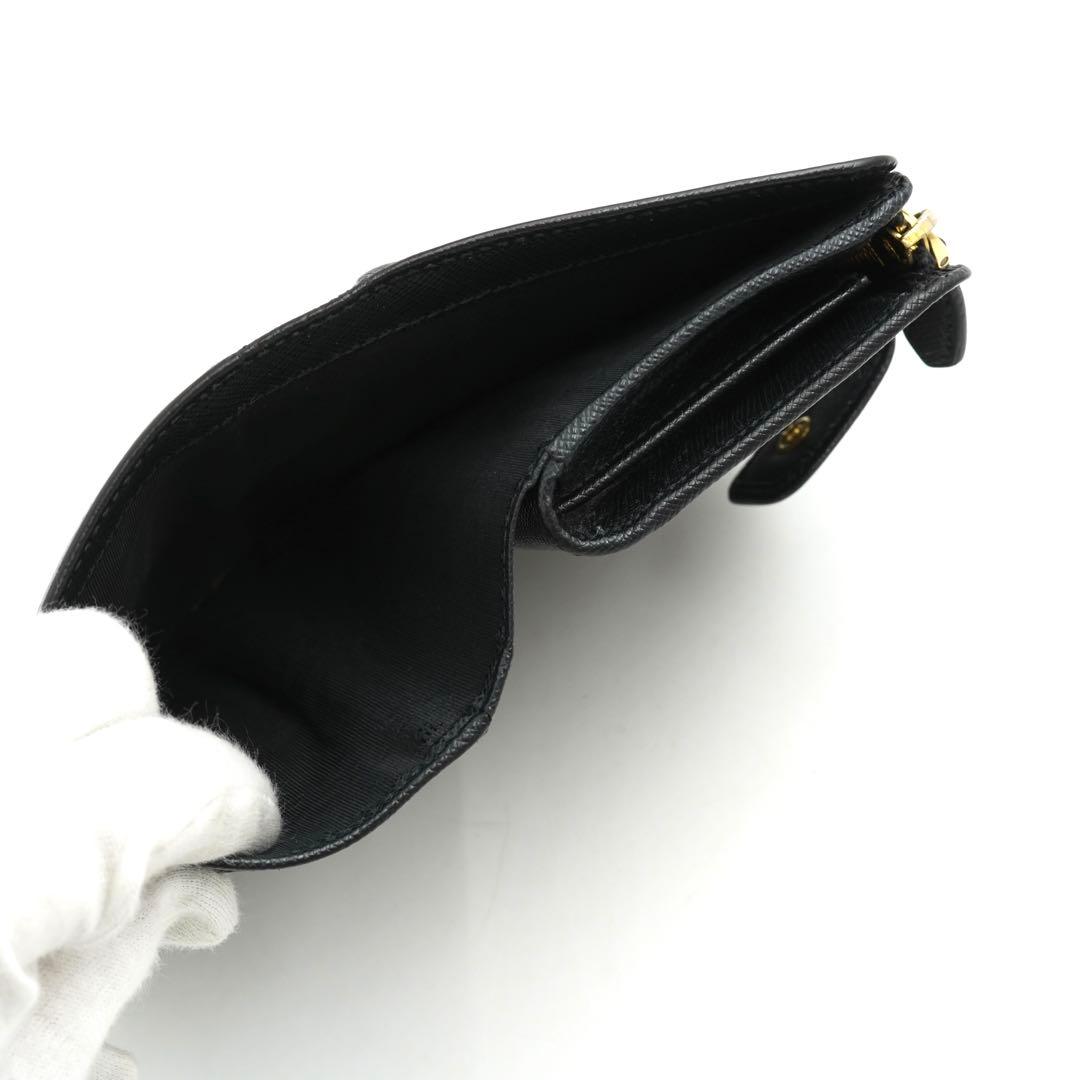✨未使用に近い✨　PRADA ミニ財布　サフィアーノ　アイコン　ベルト　L字