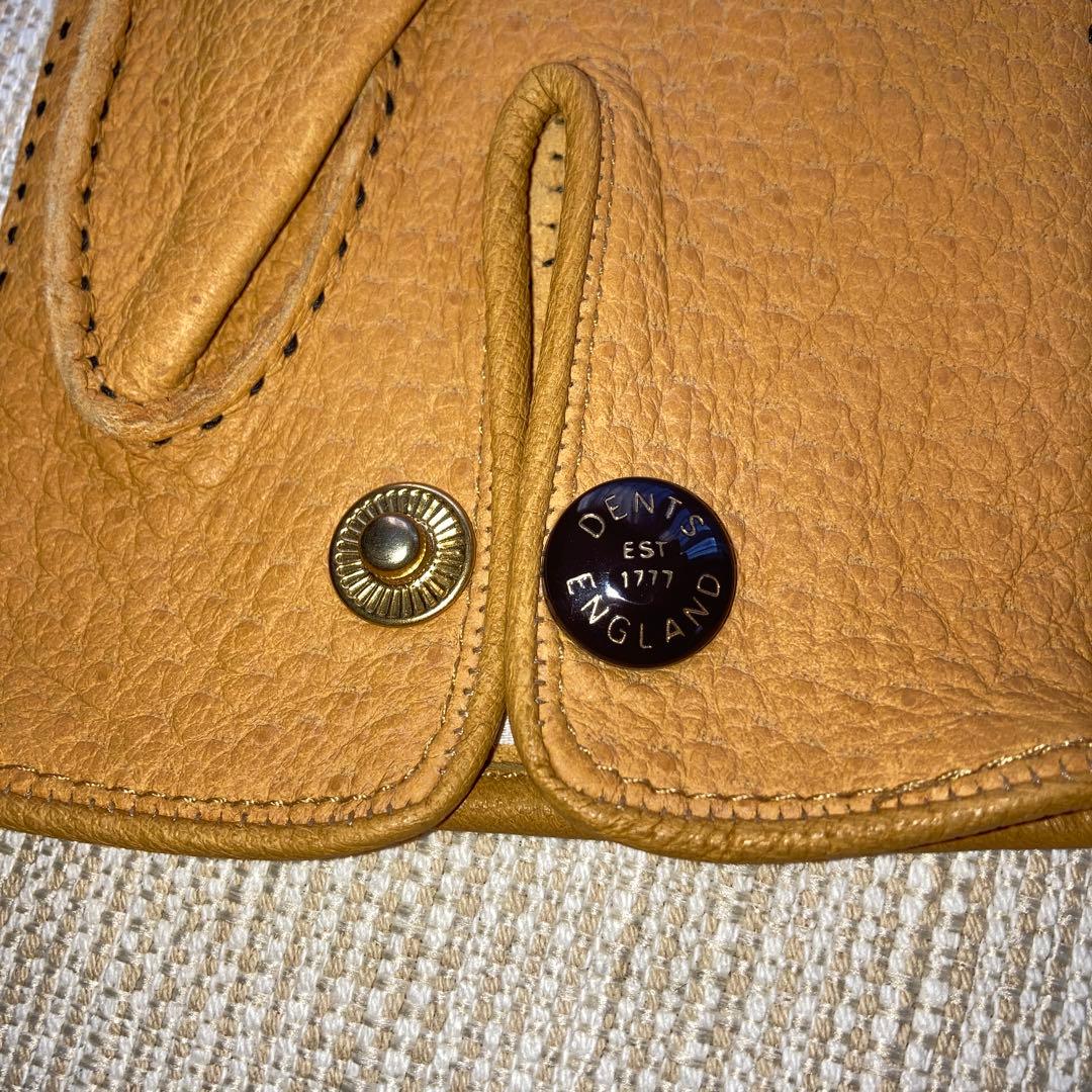 デンツ　DENTS ペッカリーグローブ　ノーライニング　裏地なし　サイズ8