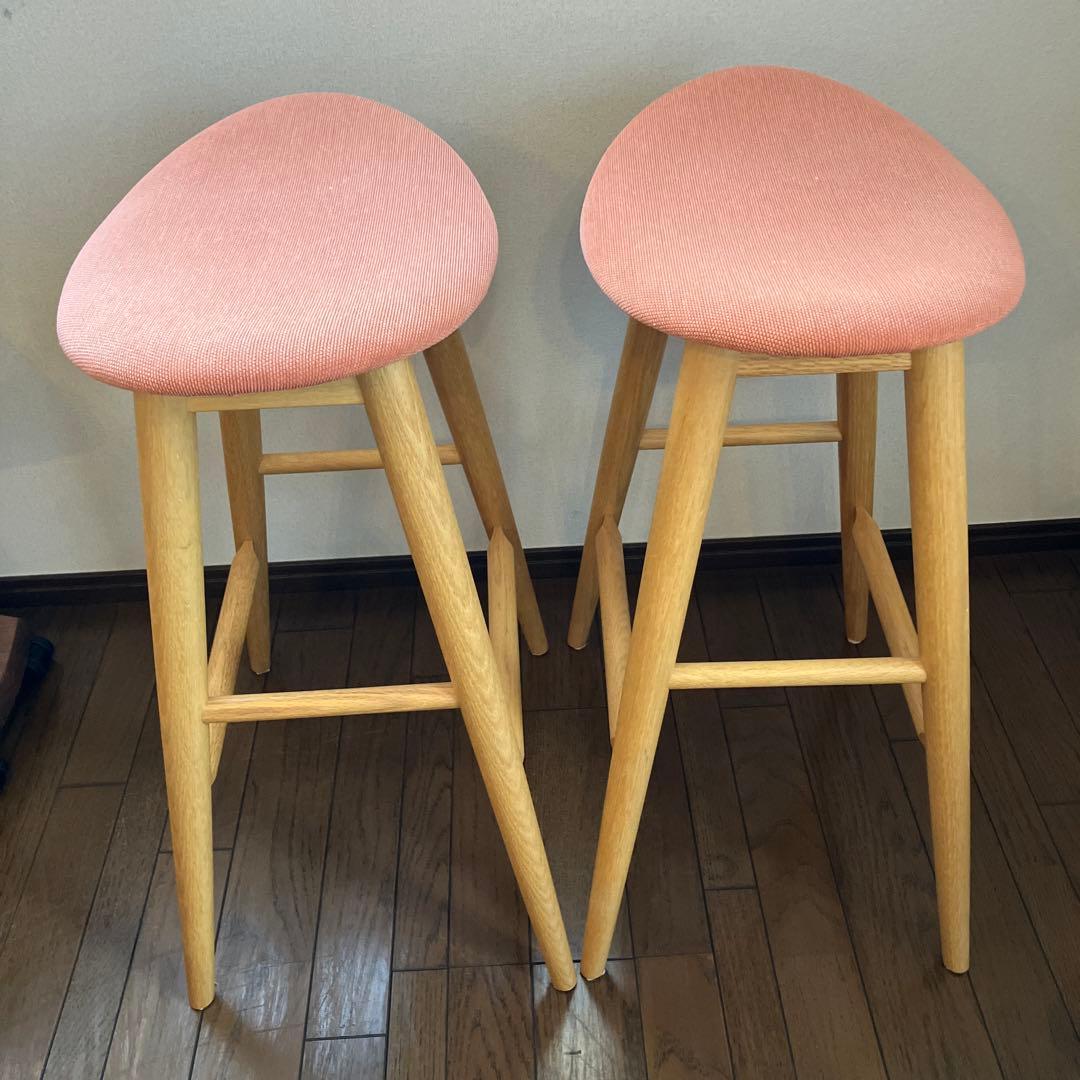 KASHIWA ハイスツール ピンク