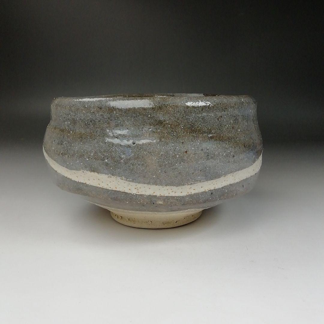 Ｔ２９７　茶碗　『鼡志野茶碗』『竹里庵　葵窯　加藤春二』　共箱　抹茶碗　茶道具