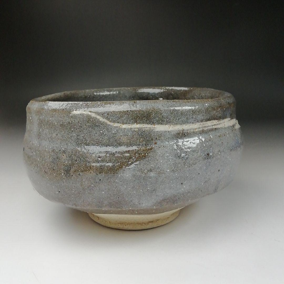 Ｔ２９７　茶碗　『鼡志野茶碗』『竹里庵　葵窯　加藤春二』　共箱　抹茶碗　茶道具