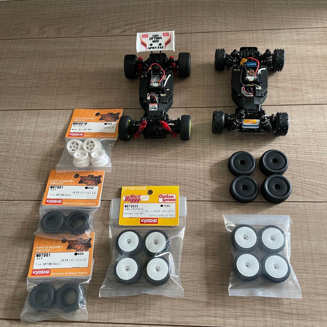ミニッツバギー 2台セット オプティマ ターボオプティマ レーザー mini-z
