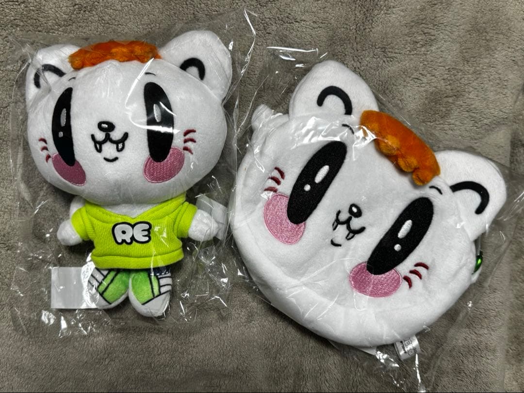 ジェ猫 佐野玲於 ぬいぐるみポーチ、ぬいぐるみキーホルダー セット