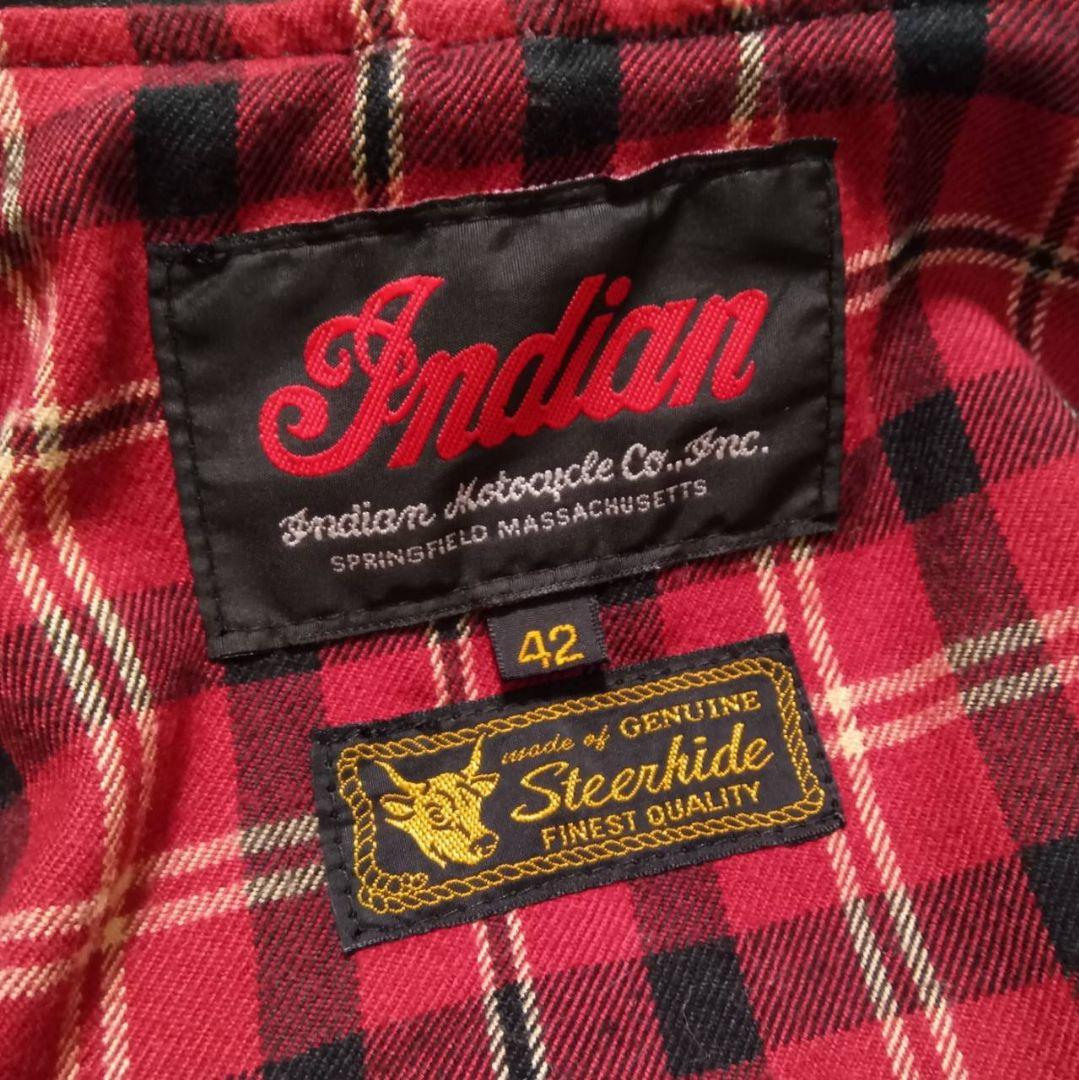 INDIAN ダブルライダース 牛革 ステアハイド レザージャケット 革ジャン