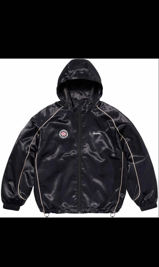 【希少】SupremeSatinHoodedTrackJacket Sサイズ