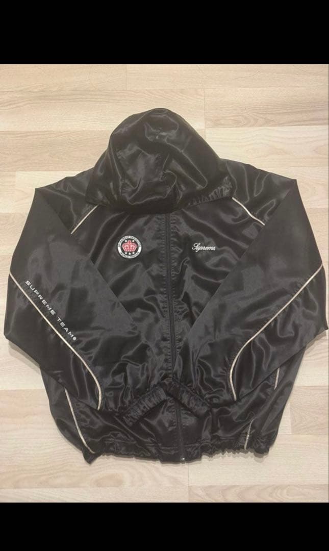 【希少】SupremeSatinHoodedTrackJacket Sサイズ