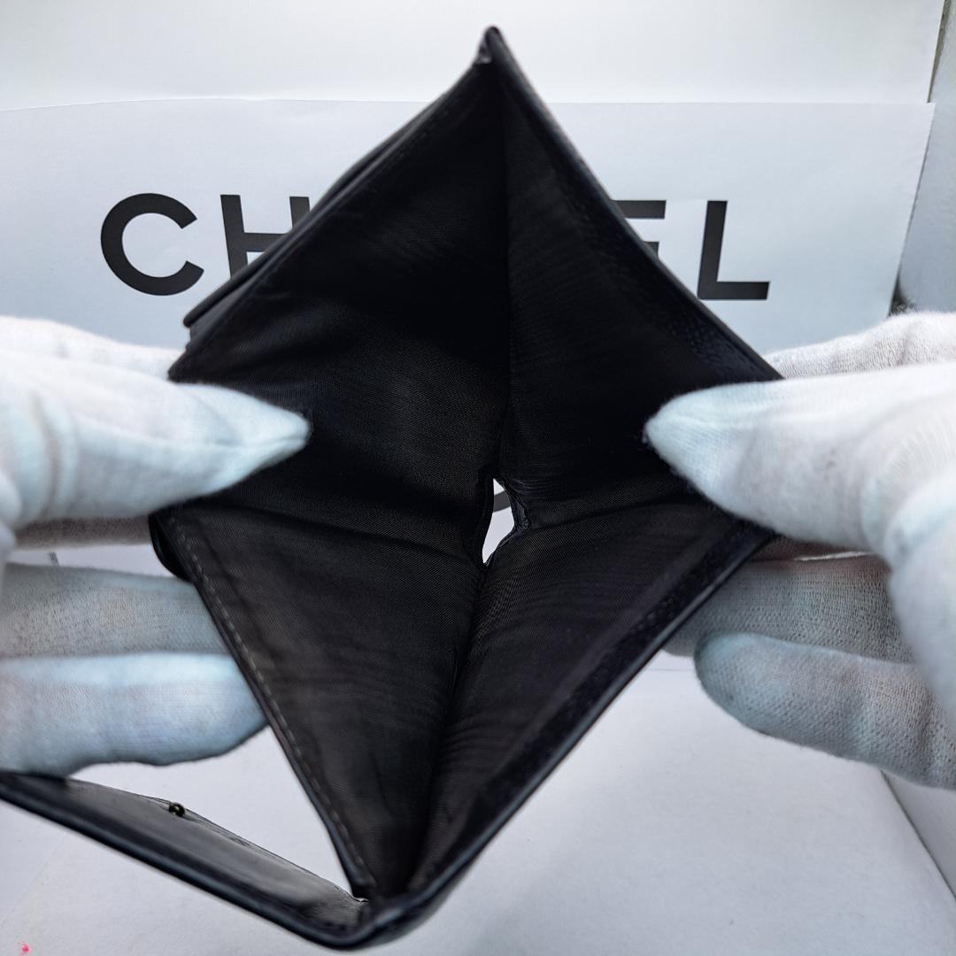 さ*ぼ様 CHANEL　デカココ　ブラック　 三つ折り財布　長財布　財布