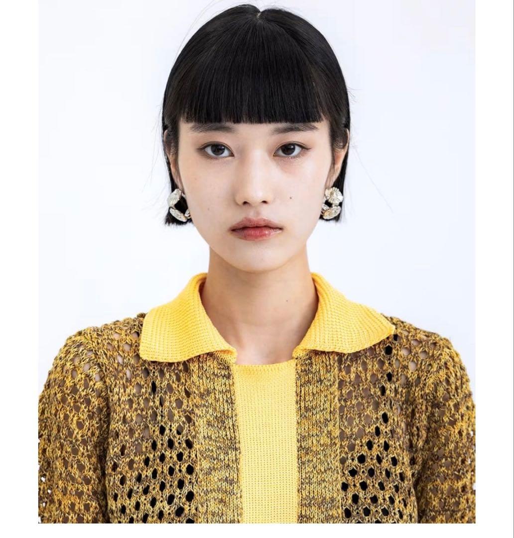 TOGA シルバースクエアピアス