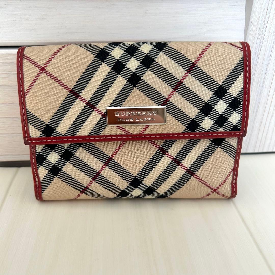 BURBERRY BLUE LABEL ⭐︎二つ折り財布 ノバチェック バーバリー