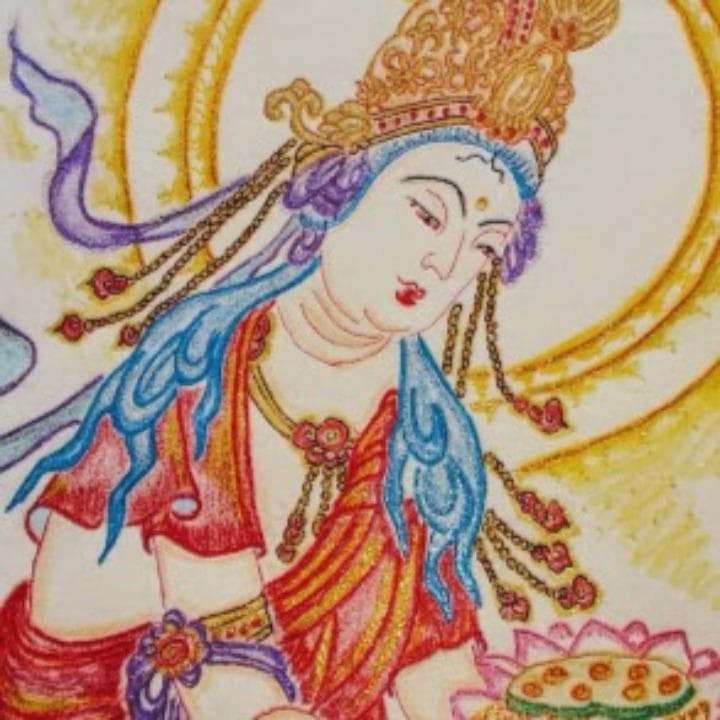 五十嵐由家　仏画　409「観世音菩薩」