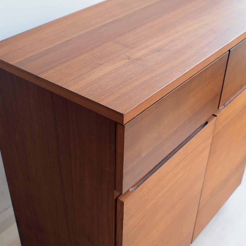 無印良品/MUJI ウォールナット材 キャビネット 80cm ZR24319