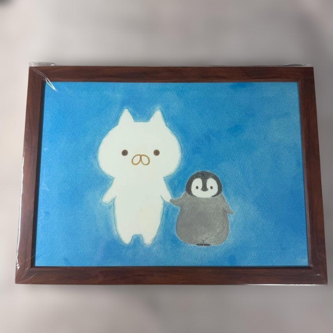 ねこぺん日和 複製原画 A4「ねこくんとぺんちゃん」
