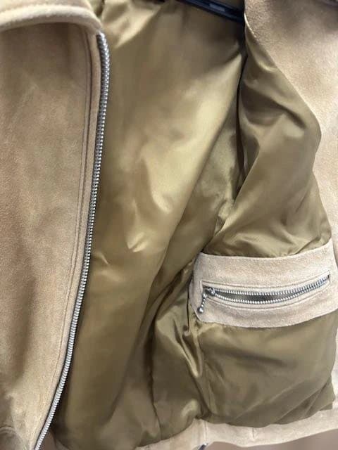 NANOUNIVERSE ナノユニバース ベージュ シングルライダースジャケット