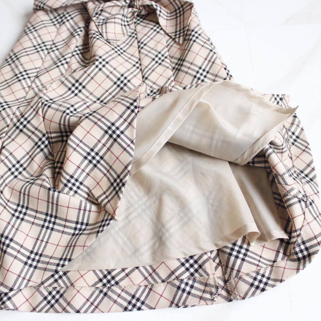 BURBERRY BLUE LABEL ノバチェックスカート Mサイズ ベージュ